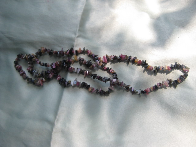 Tourmaline Necklace(mixed colors  )healing, strength, vitality and wholeness, calm and joy 3236